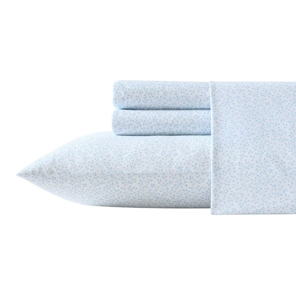 Laura Ashley Anja Textured Toile 6-Piece Chambray Blue/White