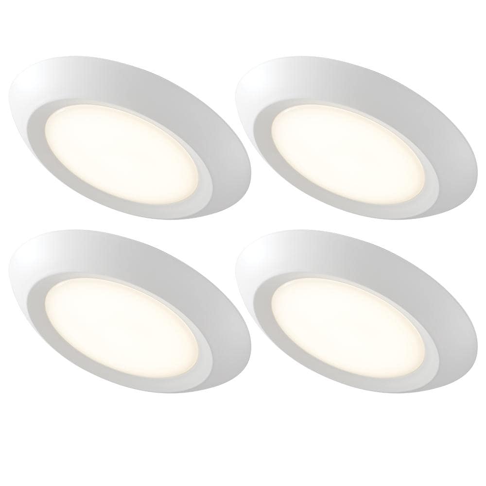 Beperking Optimaal Zelfrespect Commercial Electric 10 in. 18-Watt Color Selectable LED Flush Mount Disk  Light J-Box Compatible Dimmable 1500 Lumens (4-Pack) 564131110-4PK - The  Home Depot