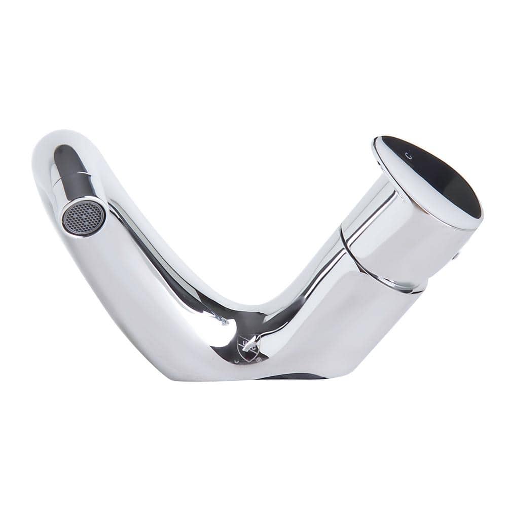 Wave Polished Chrome Single Lever Bathroom Faucet