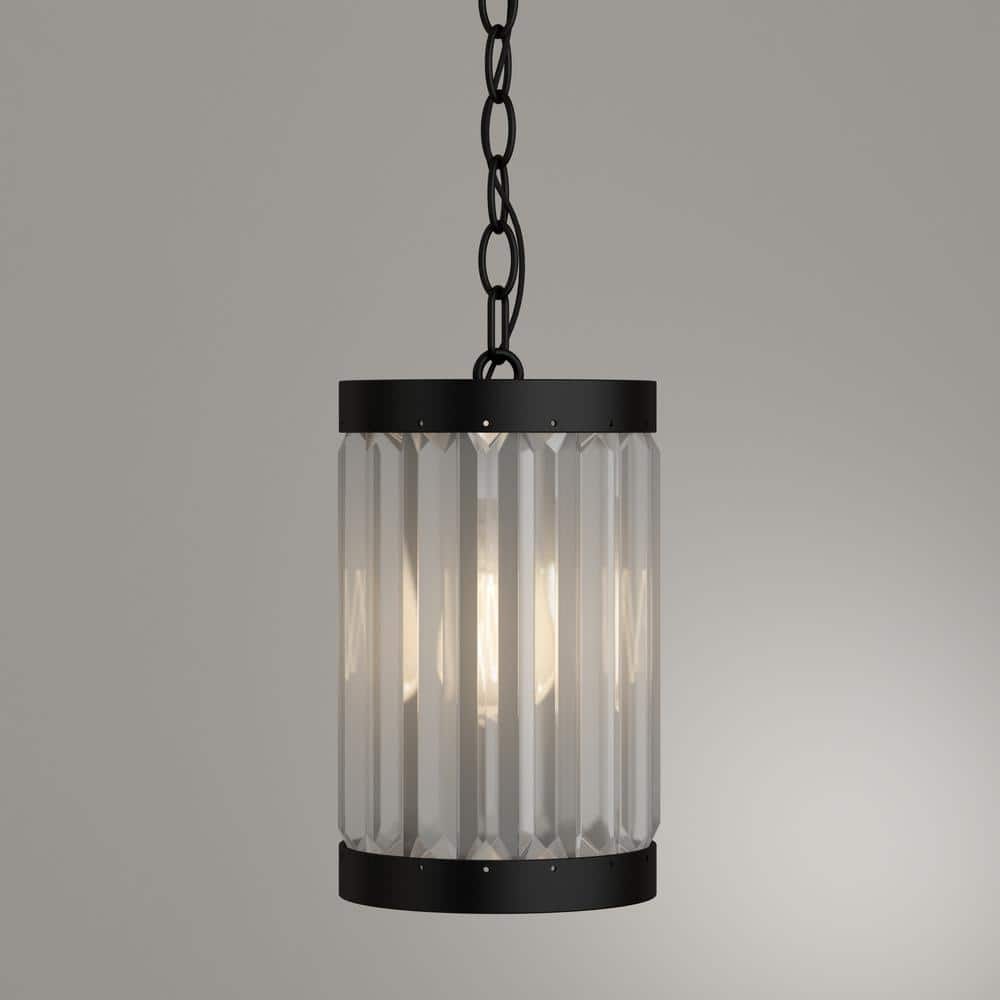 Elegant Bronze & Clear Glass Mini Pendant with Adjustable Chain