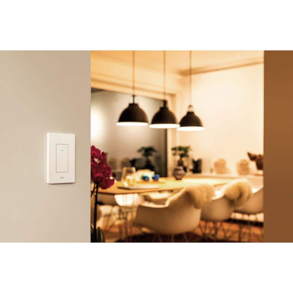 Eve White Smart Light Switch with Matter Technology