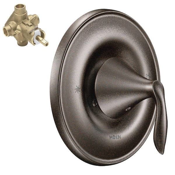 MOEN Eva Single-Handle Posi-Temp Valve Trim Kit in Oil Rubbed Bronze (Valve Included)