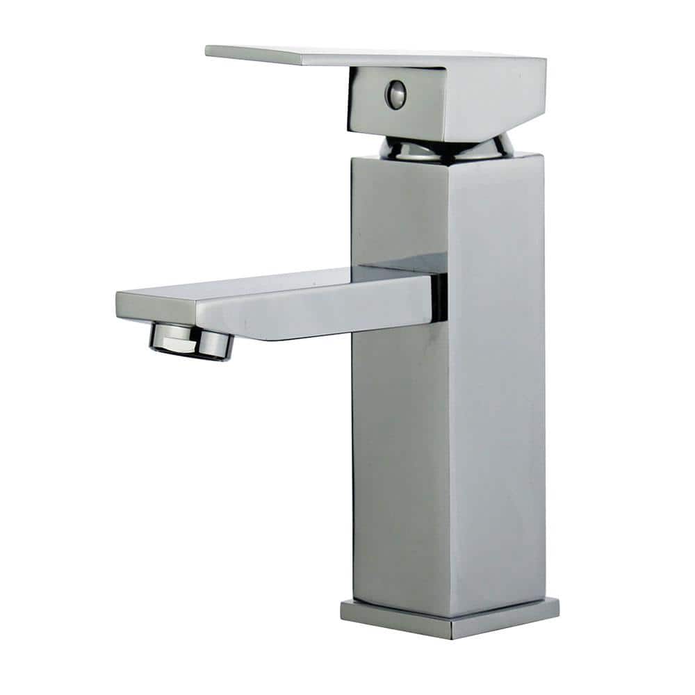 Granada Polished Chrome Single Handle Bathroom Faucet with Pop-Up Drain