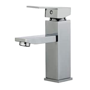 Granada Single Hole Single-Handle Bathroom Faucet with Overflow Drain in Polished Chrome