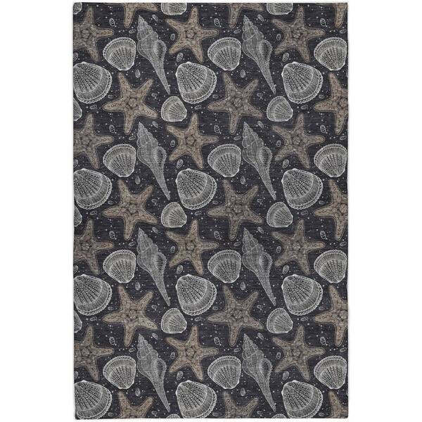 Dream Shag Premium Machine Washable Abstract ADS183 Midnight 10 ft. x 14 ft. Area Rug