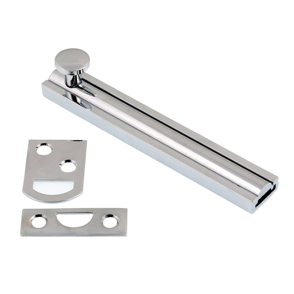 4 in. Solid Brass Polished Chrome Surface Bolt price history on PriceWatchPro