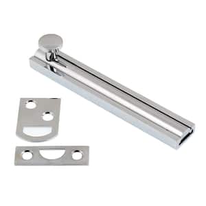 4 in. Solid Brass Polished Chrome Surface Bolt