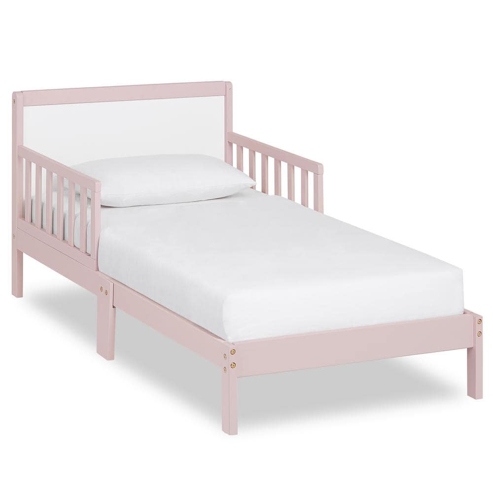 Dream On Me Brookside Blush Pink and White Toddler Bed, Blush Pink/White -  648-BPW