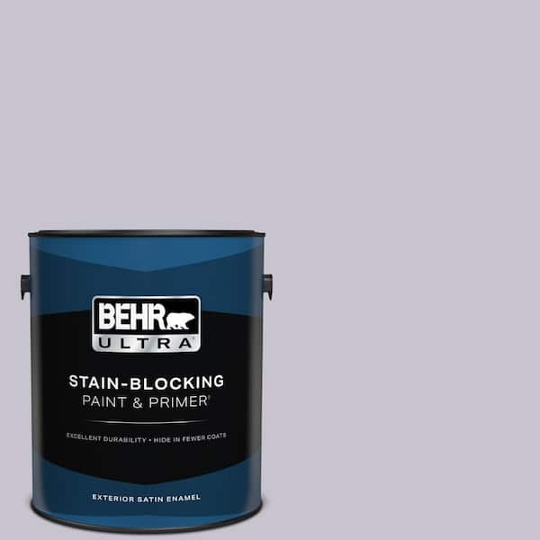 BEHR ULTRA 1 gal. #N560-1 Posture and Pose Satin Enamel Exterior Paint & Primer