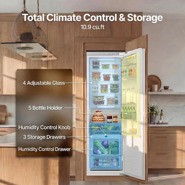 Ca'Lefort 22 in. 10.9 cu. ft. Built-in Panel Ready Freezerless