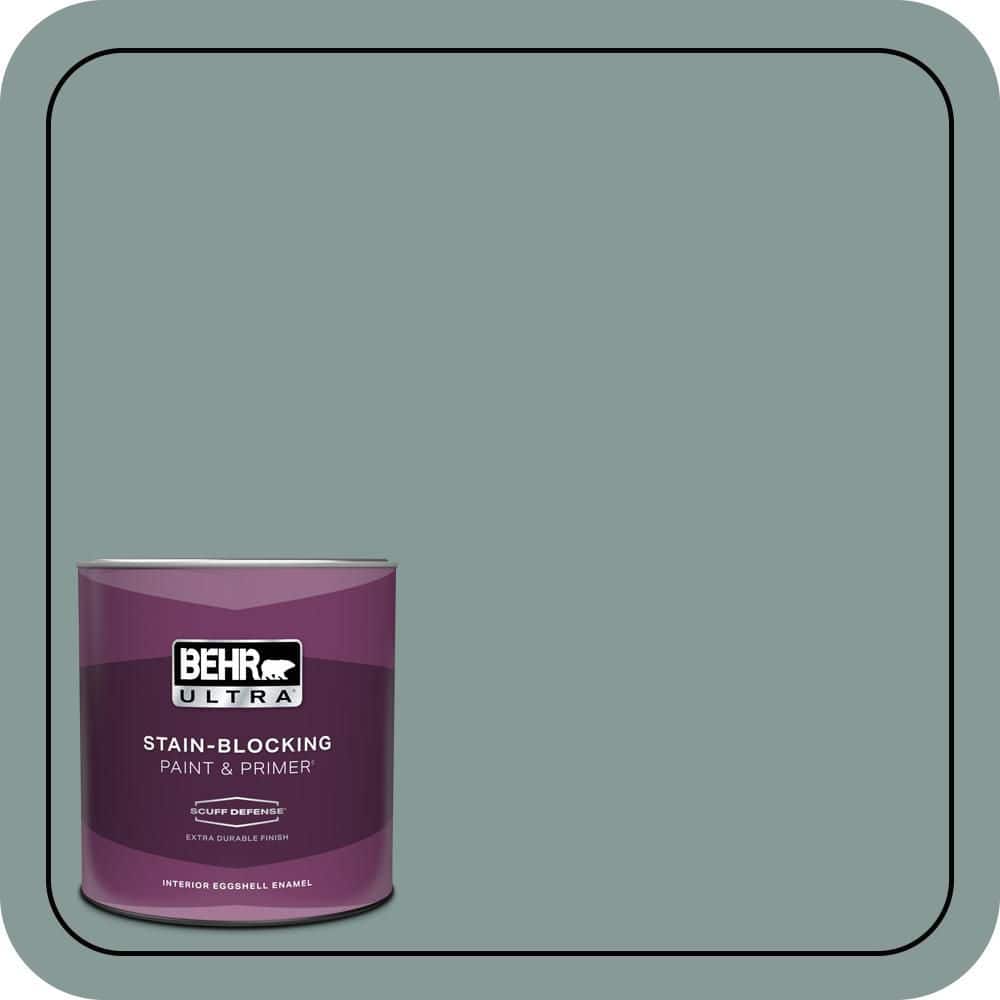 1 qt. #N430-4 Rainy Afternoon Extra Durable Eggshell Enamel Interior Paint & Primer price history on PriceWatchPro