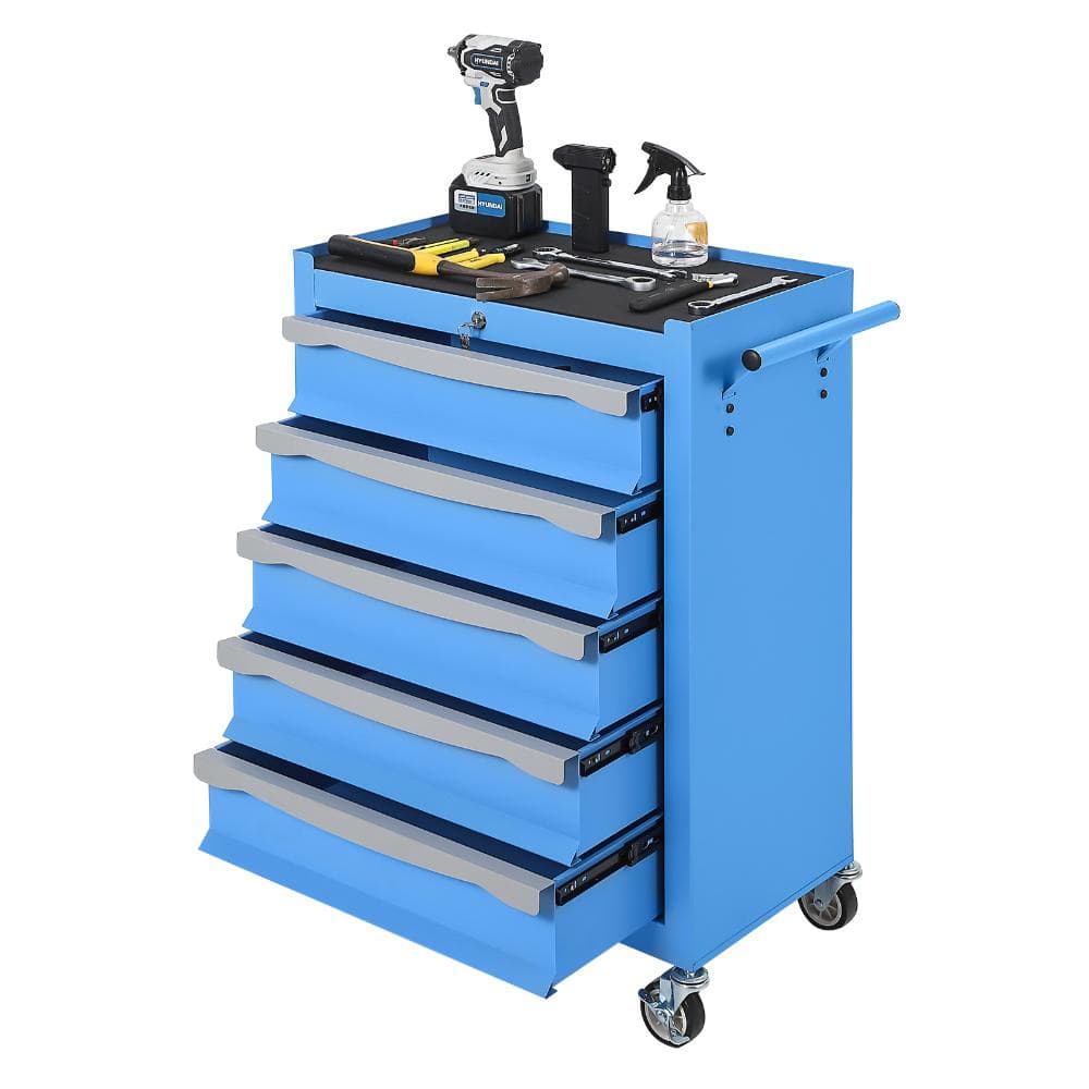 5-Drawer Heavy Duty Rolling Tool Chest, Mobile Tool Storage Cart, with Keyed Lock, Drawer Liners, Link Buckle price history on PriceWatchPro