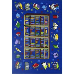 Fun Time Reading Time Multi Colored 3 ft. x 5 ft. Area Rug