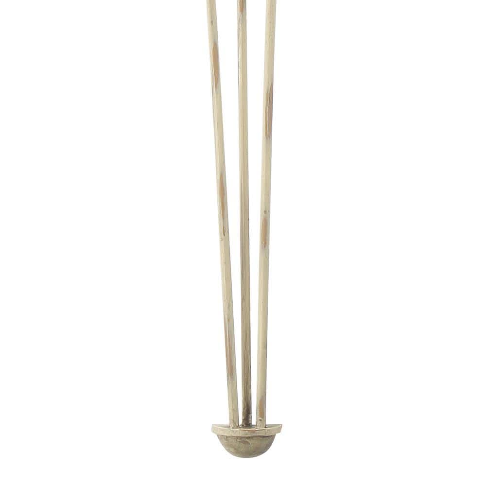 Farmhouse White & Gilded Gold Leaf 2-Light Wall Sconce