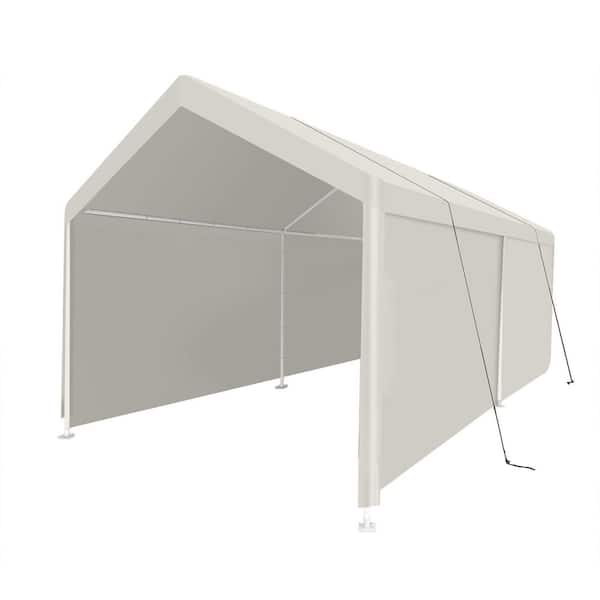 12 ft. x 20 ft. White Outdoor Heavy Duty Portable Storage Carport Garage Tent (240 sq. ft. )
