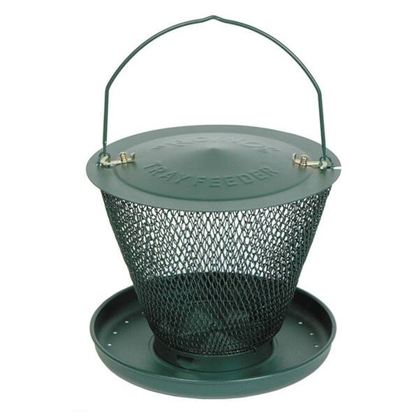 No/No Forest Green Bird Feeder with Tray