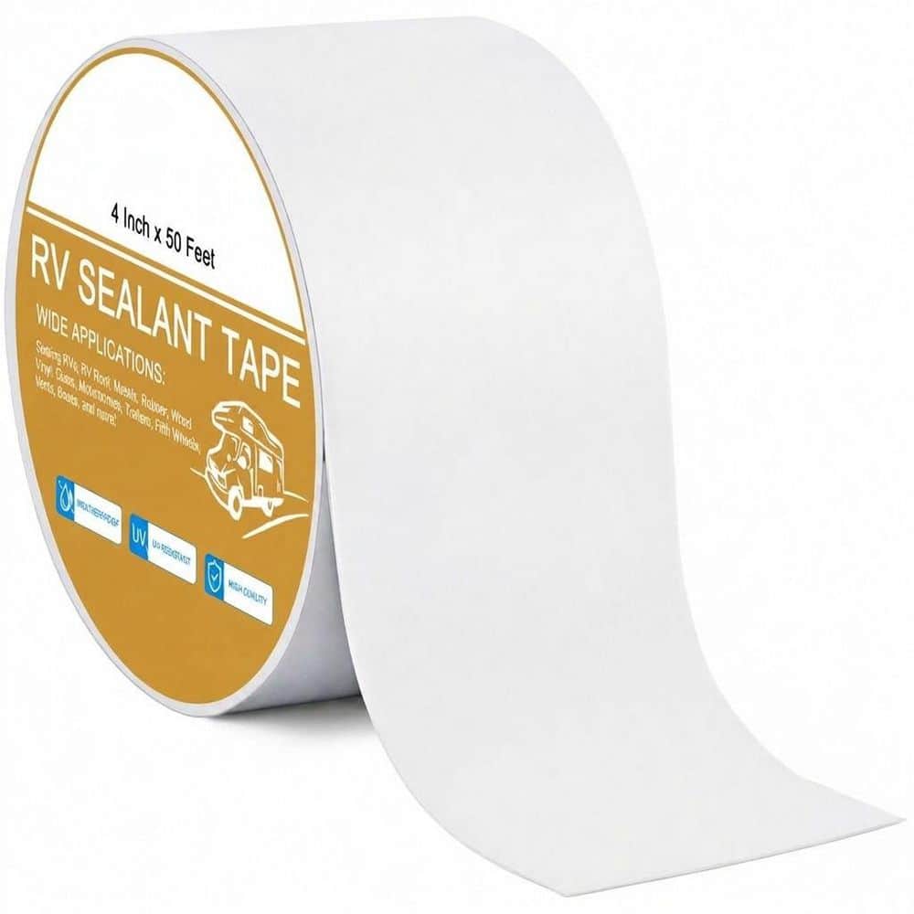 RV Roof Sealant Tape 4 Inch x 50 Feet Roll White Weatherproof Leak Repair for Camper Trailer Motorhome Boat price history on PriceWatchPro
