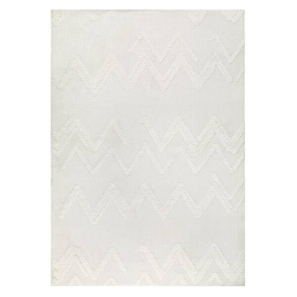 Palafito Geometric High-Low Area Rug