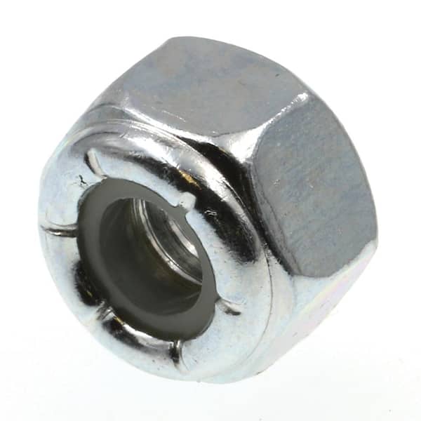 Prime-Line 1/4 in.-20 Grade 2 Zinc Plated Steel Nylon Insert Lock Nuts (100-Pack)