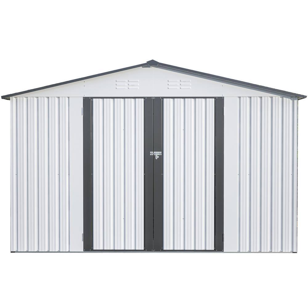 Reviews for ToolCat 10 ft. W x 8 ft. D Outdoor Metal Storage Shed with