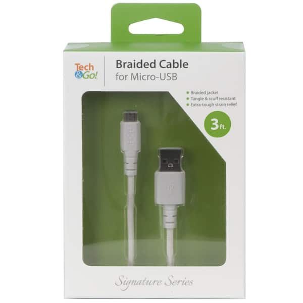 Tech and Go 3 ft. Cable for Micro-USB