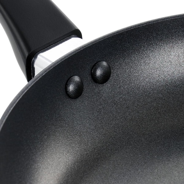 Martha Stewart Everyday Doylestown 12 inch Nonstick Aluminum Frying Pan in Black