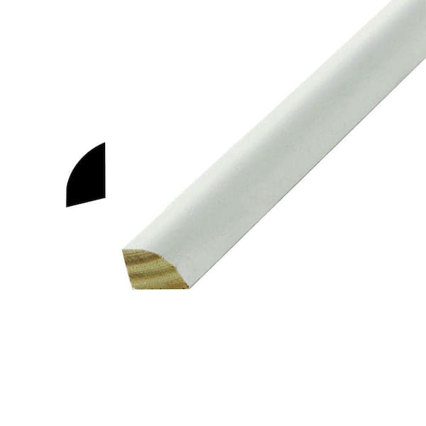 American Wood Moulding WM 126 1/2 in. x 3/4 in. Pine Primed Solid Shoe Moulding