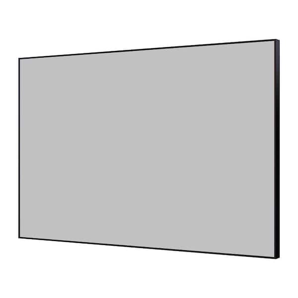 Unbranded Black 24 in W x 36 in. H Farmhose Rectangle Aluminum Framed Mirror Wall Mirror Wall Decor Mirror