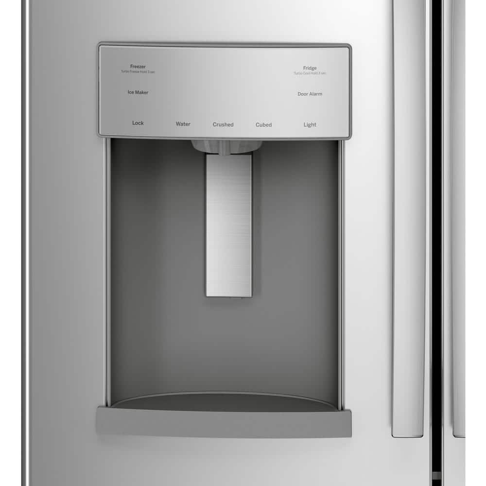 GE 36" Stainless Steel Smart French Door Refrigerator with Ice Maker