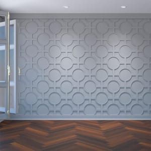 3/8" x 27-3/4" x 15-3/8" Chesterfield Decorative Fretwork Wall Panels in Architectural Grade PVC
