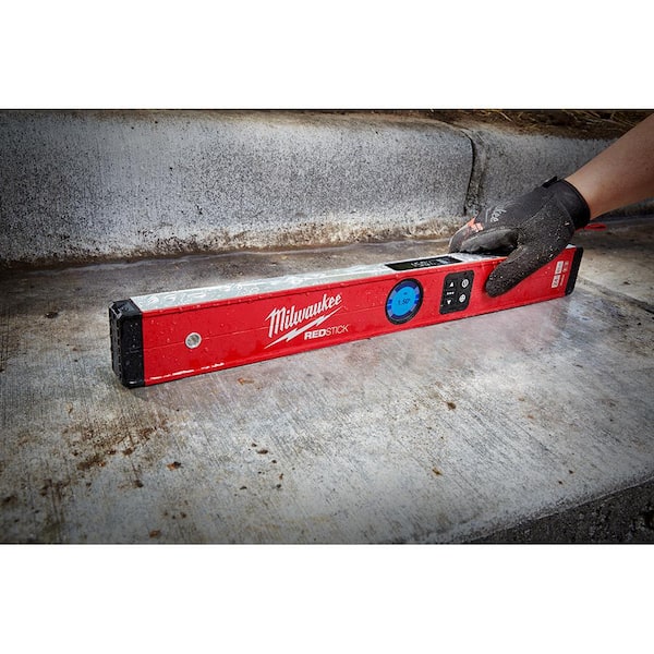 Milwaukee - 24 in. Redstick Digital Box Level with Pin-Point Measurement Technology