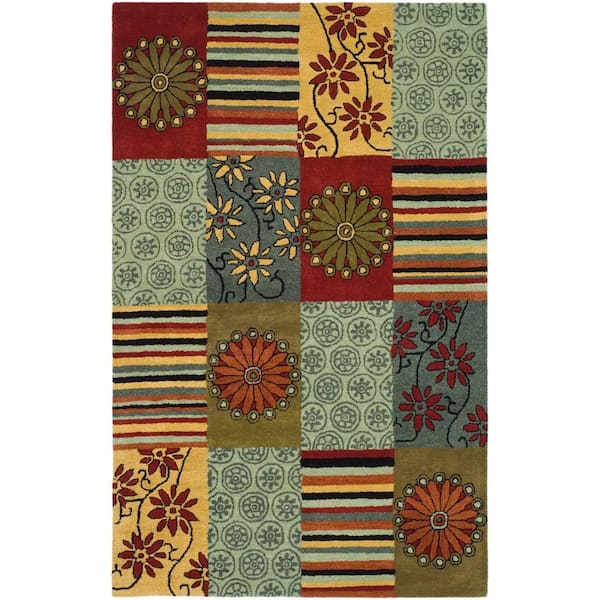 SAFAVIEH Soho Multi 8 ft. x 10 ft. Floral Area Rug