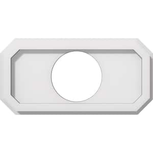 1 in. P X 12 in. W X 6 in. H X 4 in. ID Emerald Architectural Grade PVC Contemporary Ceiling Medallion