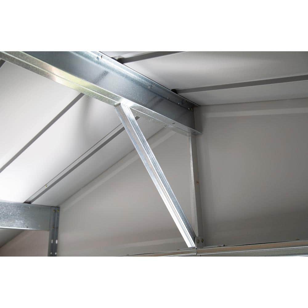 Ironwood 10' x 12' Gray Steel Hybrid Shed Kit