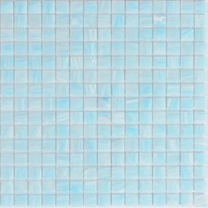 Celestial Glossy Columbia Blue 12 in. x 12 in. Glass Mosaic Wall and Floor Tile (20 sq. ft./case) (20-pack)
