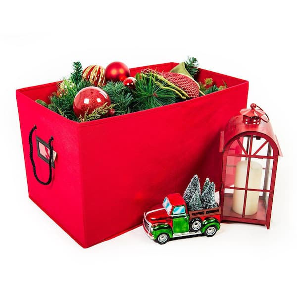 Red Multi-Use Decoration Storage Box
