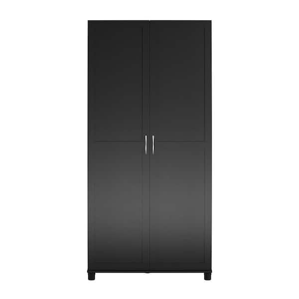SystemBuild Evolution Lory Framed 36 in. Utility Cabinet, White, Wood Closet System