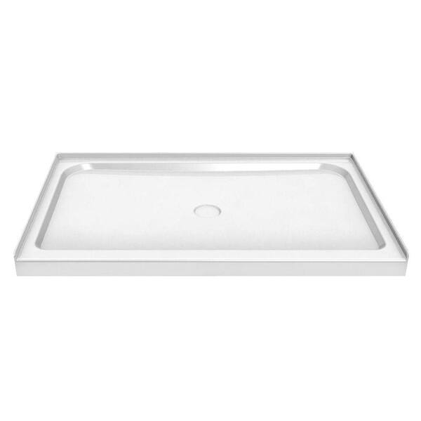 MAAX 60 in. x 34 in. Single Threshold Shower Base in White