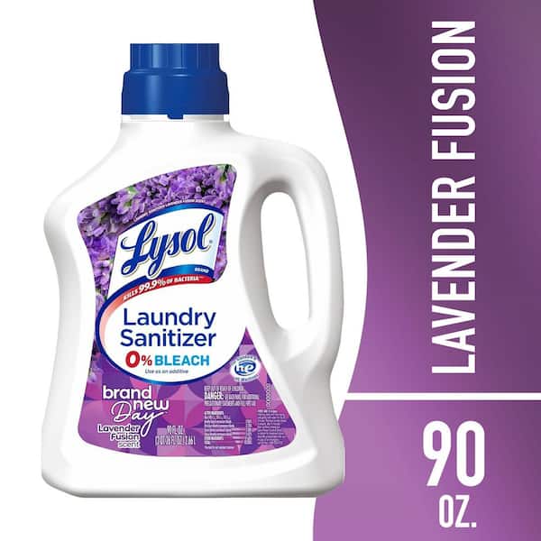 Brand New Day Disinfectant Laundry Sanitizer, Detergent Additive, Odor Eliminator, Lavender Fusion, 90 Fl oz (2-Pack)
