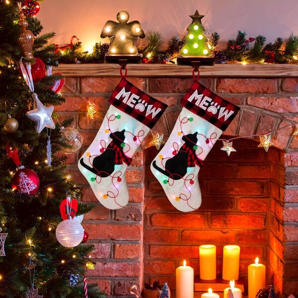 Kate Winter Christmas trees Fireplace Stockings Christmas Gifts for Pictures