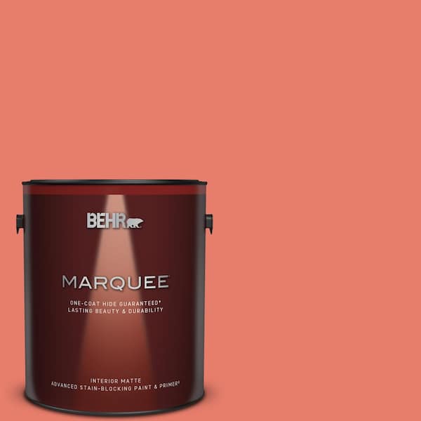 BEHR MARQUEE 1 gal. Home Decorators Collection #HDC-SM14-12 Cosmic Coral Matte Interior Paint & Primer