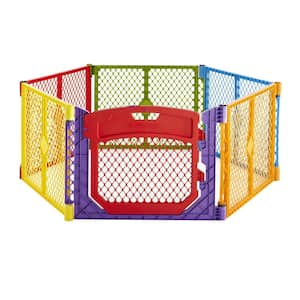 26 in. Superyard Color play Ultimate 6-Panel Baby Play Yard