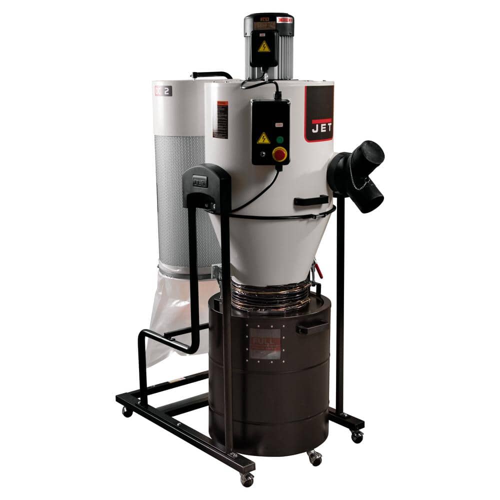 Jet JCDC-2 2HP 230-Volt Cyclone Dust Collector 717520 The Home Depot