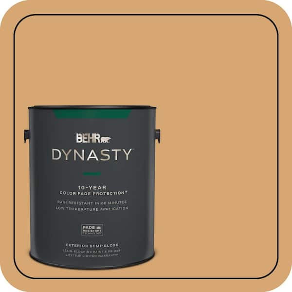 BEHR DYNASTY 1 gal. #M250-4 Cake Spice Semi-Gloss Enamel Exterior Stain-Blocking Paint & Primer