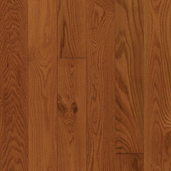 Mohawk Take Home Sample - Oak Gunstock Engineered Click Hardwood Flooring - 5 in. x 7 in.