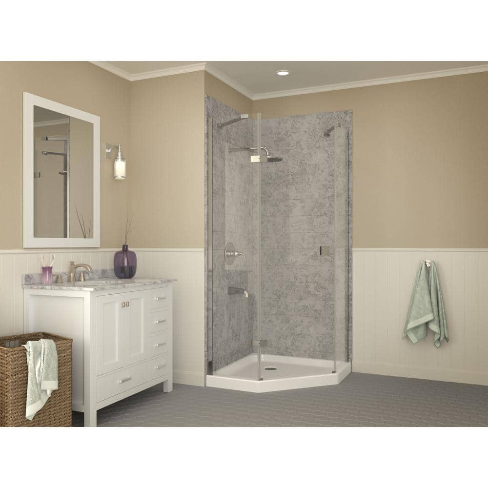 Randi 36'' White Acrylic Neo-Angle Shower Base