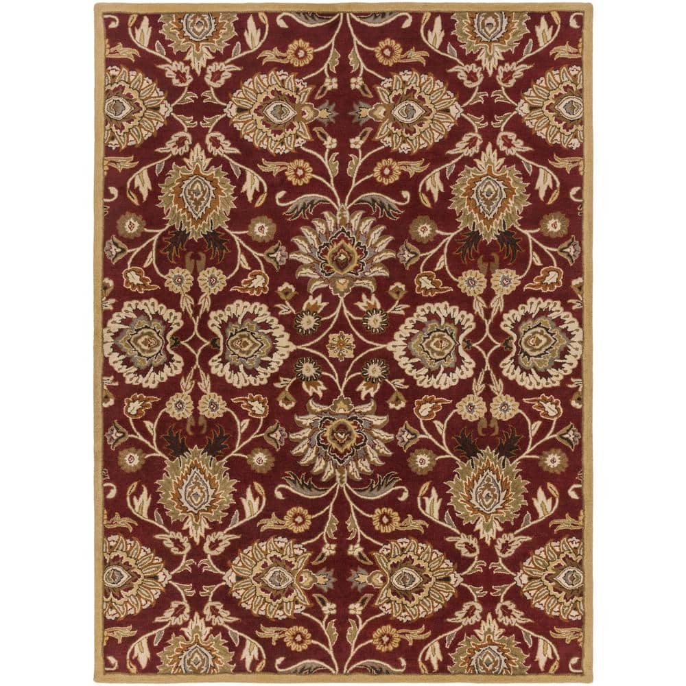 Livabliss Cambrai Burgundy 8 ft. x 11 ft. Indoor Area Rug S00151006619 ...