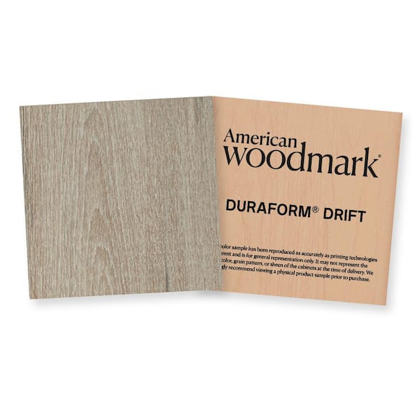 American Woodmark 3-3/4-in. W x 3-3/4-in. D Finish Chip Cabinet Color Sample in Duraform Drift