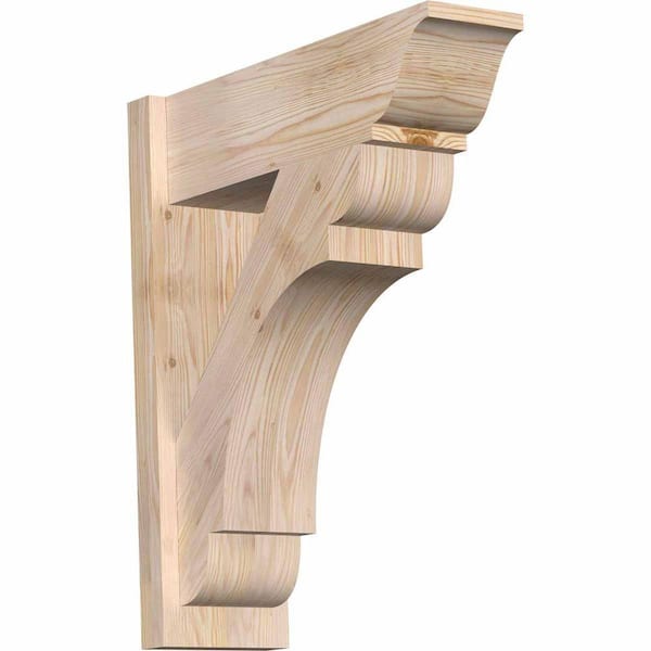 Ekena Millwork 8 in. x 28 in. x 24 in. Olympic Traditional Smooth Douglas Fir Outlooker
