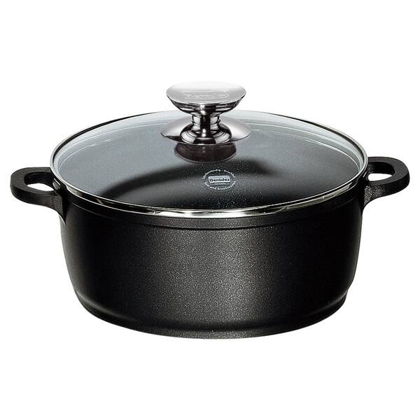 Berndes Vario Click 10 in./4.25 Qt. Induction Round Dutch Oven with Lid Black